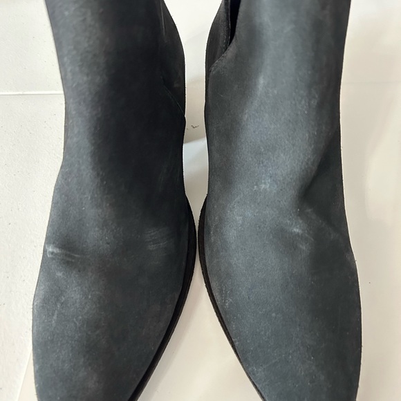 Free People Charm Double V Gray Suede Ankle Boots Booties NWOB Size 9 - Picture 7 of 10